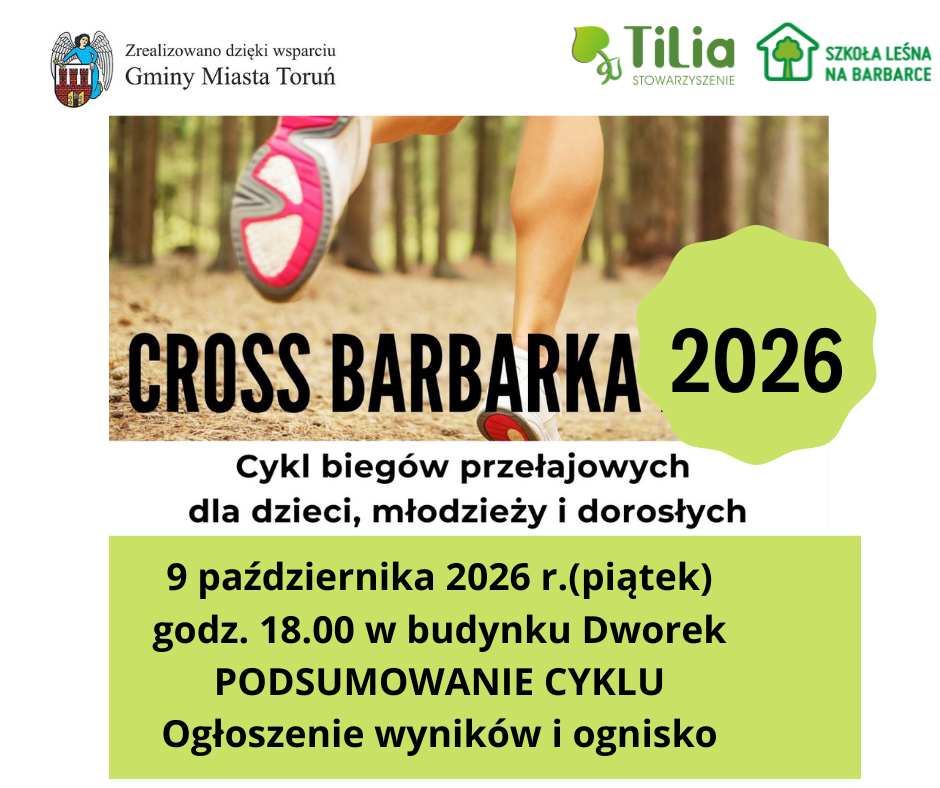 Zapraszamy na podsumowanie biegów przełajowych Cross Barbarka 2026 