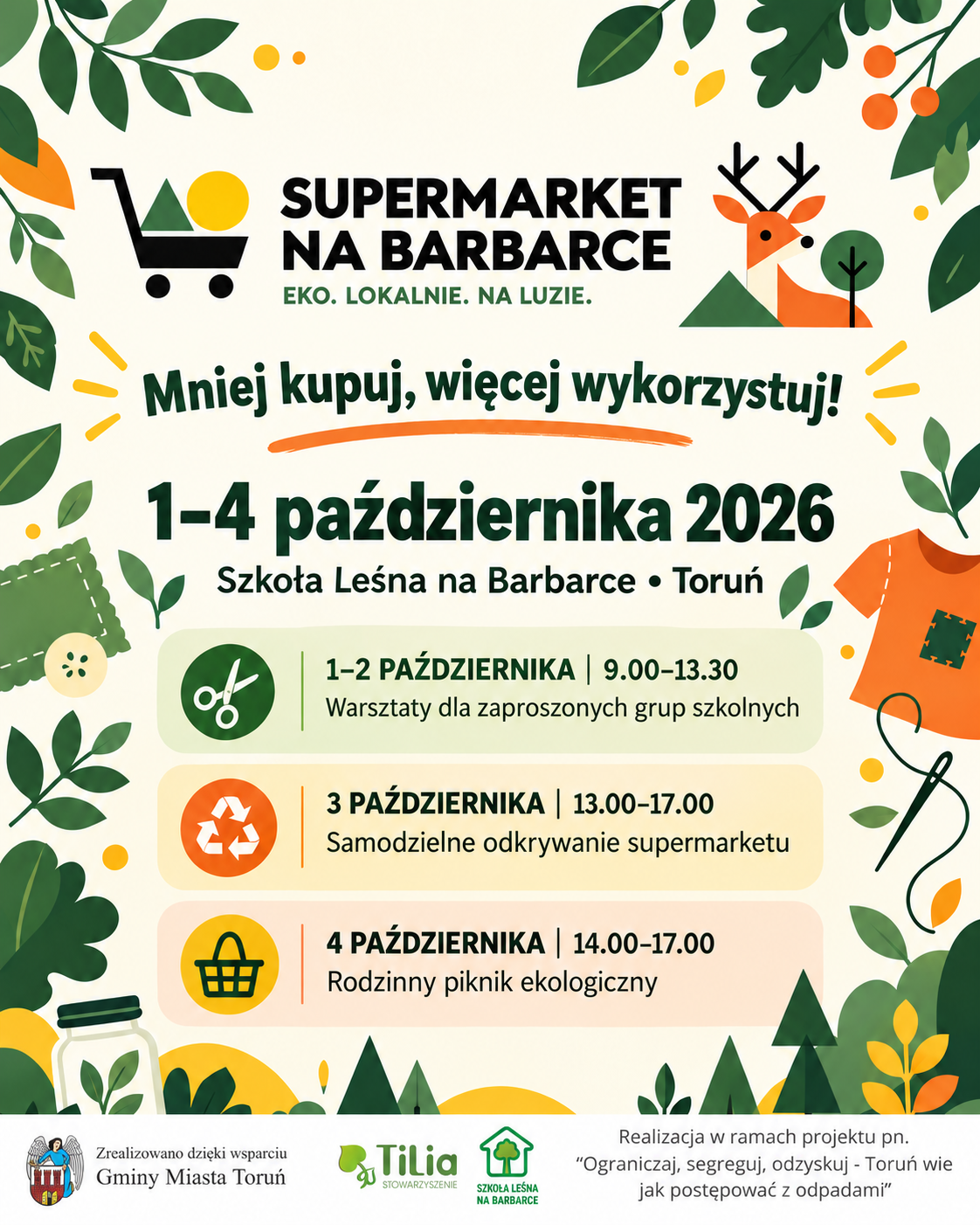 „SUPERMARKET na Barbarce” – mniej kupuj, więcej wykorzystuj!