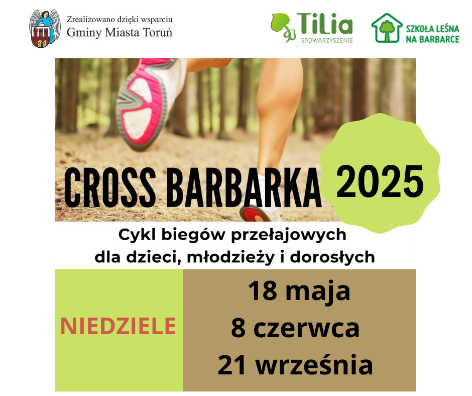Zapraszamy dzieci, młodzież i dorosłych do udziały w biegach przełajowych Cross Barbarka 2025